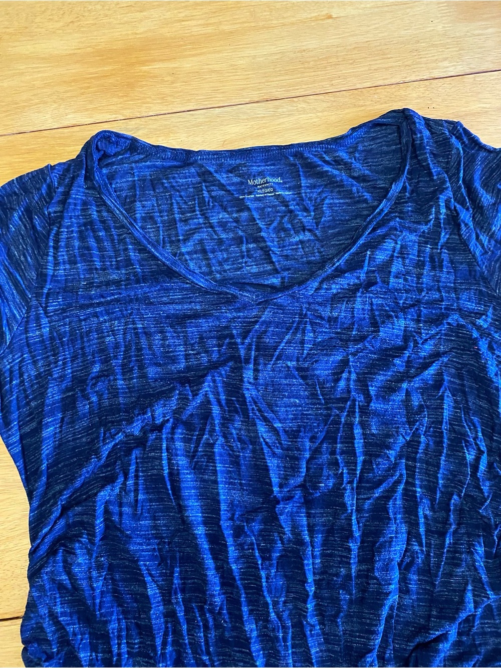 Motherhood Maternity Royal Blue V-Neck Short Sleeve Maternity Tee
